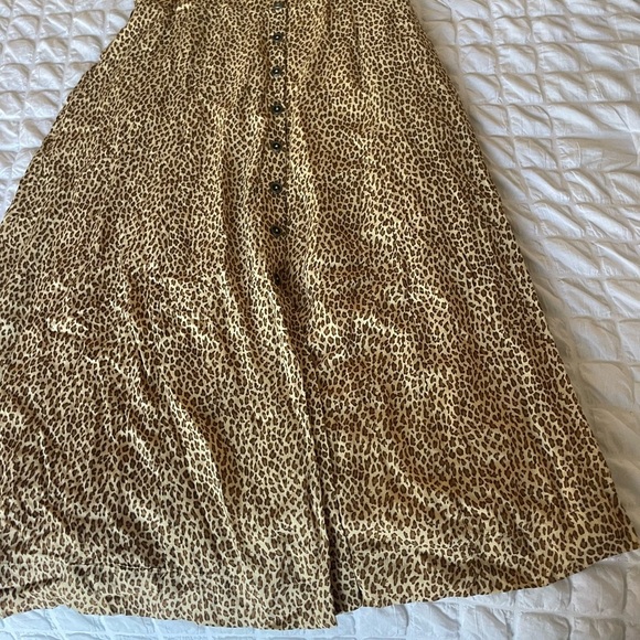 By Anthropologie Bolano leopard ruffle midi dress - Picture 9 of 14